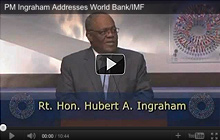 PM Ingraham addresses World Bank Group and IMF meeting - video