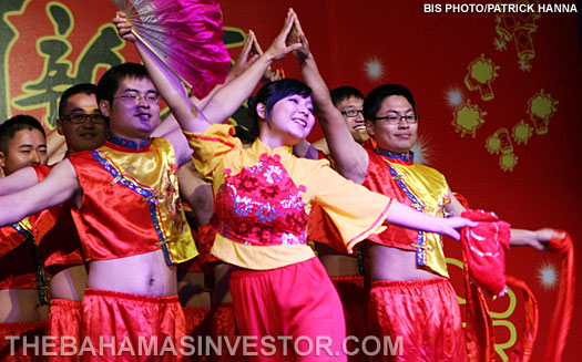 Dancers perform during the Chinese New Year Celebration