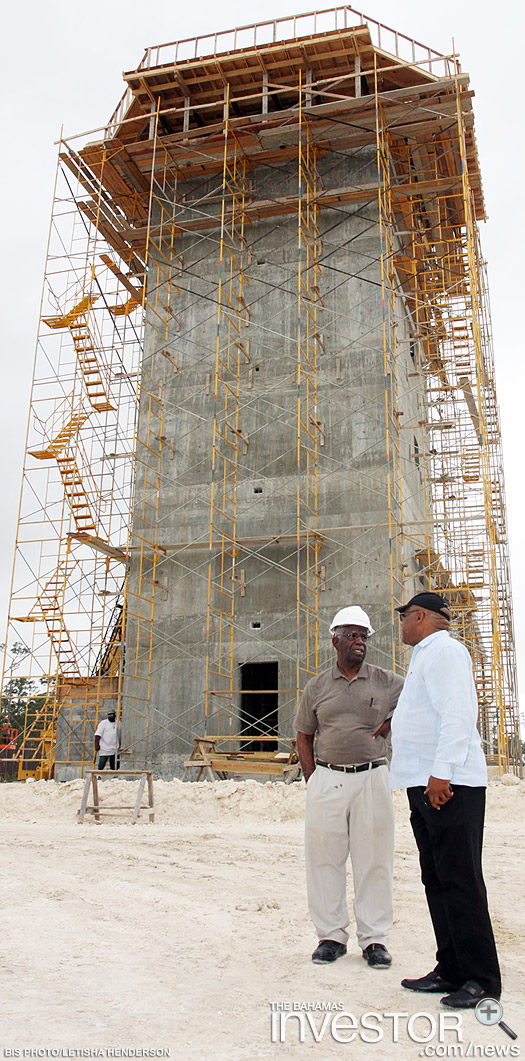 Grant (right) is pictured with contractor Fletcher McIntosh