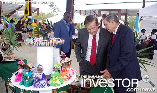 Agriculture and Marine Resources Minister Lawrence “Larry’ Cartwright (left) and BAIC executive chairman Edison Key