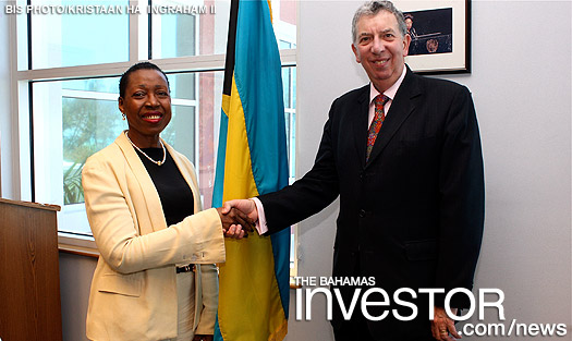 Sir Alan Collins, director general and chief executive of the Commonwealth Business Council paid a courtesy call at the Ministry of Foreign Affairs