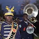 The combined Urban Renewal band performs