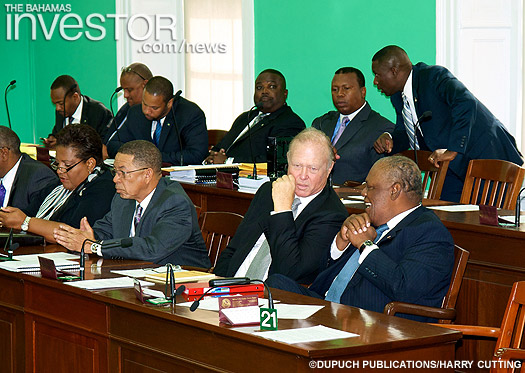 Former Bahamas Prime Minister Hubert Ingraham at his final sitting