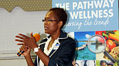 Dr Pearl McMillian from the Department of Public Health