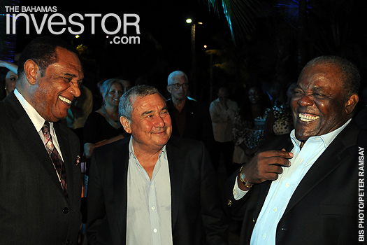 Perry Christie, Sir Sol Kerzner, and former Prime Minister Hubert Ingraham