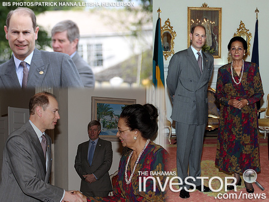 HRH Prince Edward arrives at Government House