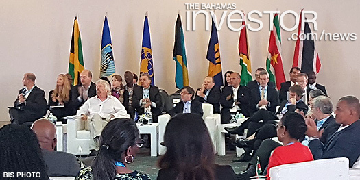 Deputy Prime Minister and Minister of Finance Peter Turnquest takes part in a panel discussion