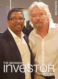 Deputy Prime Minister and Minister of Finance Peter Turnquest meets Sir Richard Branson