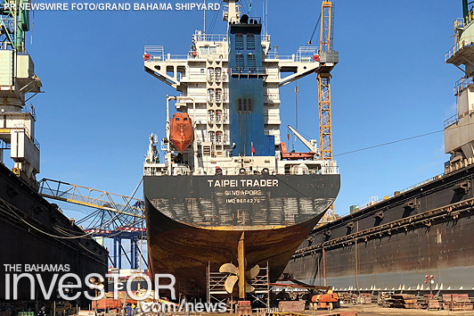 GB Shipyard dry-docks first ship following Hurricane Dorian